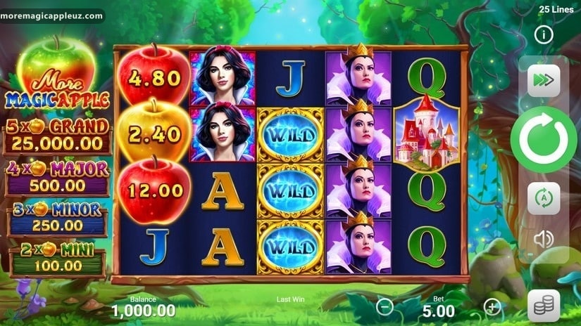 More Magic Apple mobil interfeys: aylantirish tugmasi, balans va moslashgan g‘ildiraklar